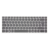 HP ProBook 640 G4, 645 G4 gyári új magyar ezüst szürke keretes billentyűzet (L09547-211)