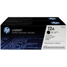 HP Q2612AD Lézertoner LaserJet 1010, 1015, 1018 nyomtatókhoz, HP 12A, fekete, 2*2k nyomtatópatron & toner