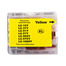 HQ Premium Brother LC1000 LC-1000 LC970 LC-970 Yellow Utángyártott Tintapatron nyomtatópatron & toner