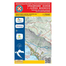 Hrvatska Gorska Vrgorsko gorje és Dél-Biokovo turistatérkép 1:25 000 / Vrgorsko gorje i Juzno Biokovo térkép térkép