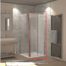  HSK N.Style lengőa. 90*190 krom kád, zuhanykabin