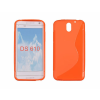 HTC Desire 610, Szilikon tok, S-Case, narancs