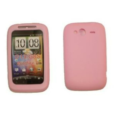 HTC G13 Wildfire, Szilikon tok, S-Case, rózsaszín tok és táska