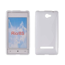 HTC Windows Phone 8S, Szilikon tok, S-Case, fehér tok és táska