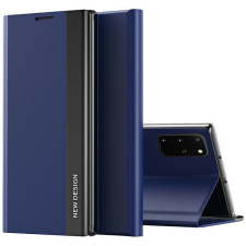  Huawei Honor 200, Oldalra nyíló tok, stand, Wooze Silver Line, sötétkék tok és táska