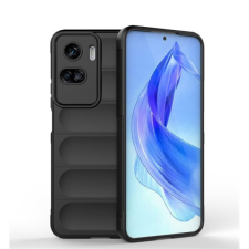 Huawei Honor 90 Lite, Szilikon tok, közepesen ütésálló, 3D minta, fekete tok és táska