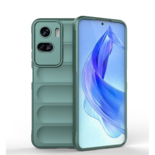 Huawei Honor 90 Lite, Szilikon tok, közepesen ütésálló, 3D minta, sötétzöld tok és táska