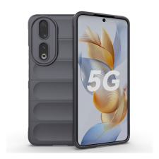  Huawei Honor 90, Szilikon tok, közepesen ütésálló, 3D minta, sötétszürke tablet tok