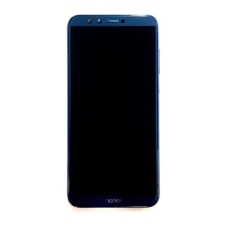 Huawei Honor 9 Lite, LCD kijelző érintőplexivel és előlappal, kék mobiltelefon, tablet alkatrész