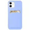 Huawei Honor Magic 5 Lite / X9a / X40, Szilikon tok, kártyatartóval, Wooze Card Slot, világoskék
