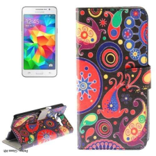 Huawei Huawei G6 virágos fekete  flip tok tok és táska