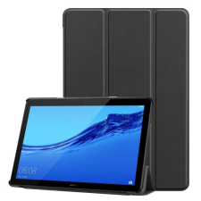 Huawei Mediapad T5 10 (10.1), mappa tok, Trifold, fekete tablet tok