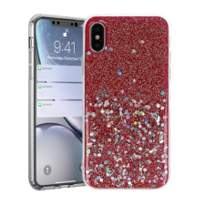 Huawei P20 Lite 2019, Szilikon tok, Brilliant (Csillámos), rózsaszín tok és táska