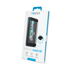 Huawei P20 Lite, Kijelzővédő fólia, (ütésálló) 5D, fekete mobiltelefon kellék