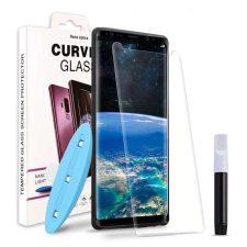 Huawei P20 Lite üvegfólia, tempered glass, előlapi, UV, edzett, hajlított mobiltelefon kellék