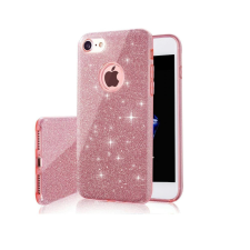  Huawei P40 szilikon tok, csillámos, hátlap tok, pink, Glitter tok és táska