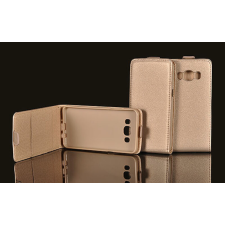 Huawei P8 Lite 2017/P9 Lite 2017, Lefele nyíló flip tok, arany tok és táska