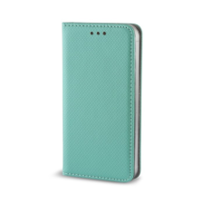 Huawei P Smart 2020 menta kék mágneses átlátszó szilikon keretes könyvtok tok és táska