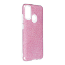 Huawei P Smart 2020 szilikon tok, csillámos, hátlap tok, pink tok és táska