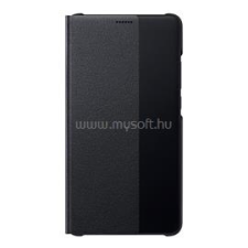 Huawei tok álló (aktív FLIP, oldalra nyíló, Smart View Cover) FEKETE (HUAWEI_51992204) tok és táska