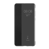 Huawei tok álló, bőr hatású (aktív FLIP, oldalra nyíló, Smart View Cover) FEKETE Huawei P40