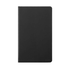Huawei tok álló, bőr hatású (FLIP, oldalra nyíló, asztali tartó funkció) FEKETE Huawei Mediapad T3 7 tablet tok