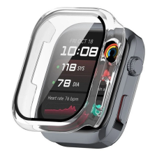 Huawei Watch D2, Műanyag védőkeret, kijelzővédő üveggel, közepesen ütésálló, szíj nélkül, átlátszó mobiltelefon kellék