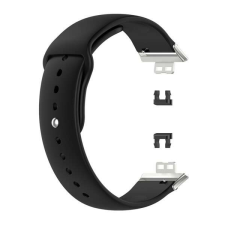 Huawei Watch Fit Pótszíj (egyedi méret, szilikon) FEKETE okosóra kellék
