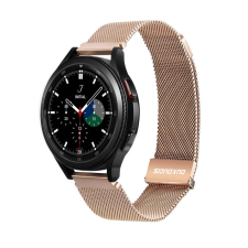 Huawei Watch GT3 (46 mm) okosóra szíj - Dux Ducis Milanese - mágneses arany fémszíj (22 mm) okosóra kellék