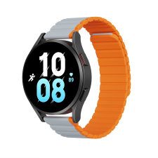  Huawei Watch GT 3 (42 mm) okosóra szíj - Dux Ducis - szürke/narancssárga mágneses szíj (szíj szélesség: 20 mm) okosóra kellék