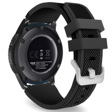  Huawei Watch GT 3 Pro (46 mm) okosóra szíj - TECH-PROTECT Smoothband fekete szilikon szíj (22 mm szíj szélesség) okosóra kellék