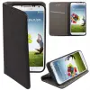  Huawei Y5 2018 Telefontok - fekete mágneses szilikon keretes könyvtok