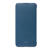 Huawei Y7 2019 HUAWEI tok álló, bőr hatású FLIP, oldalra nyíló, SÖTÉTKÉK