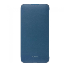 Huawei Y7 2019 HUAWEI tok álló, bőr hatású FLIP, oldalra nyíló, SÖTÉTKÉK tok és táska