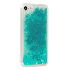 Huawei Y7/Y7 Pro 2019, Szilikon tok, Liquid (Csillámos), kék tok és táska