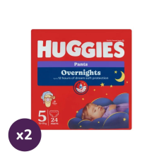Huggies Overnights éjszakai bugyipelenka 5, 12-17 kg 48 db pelenka