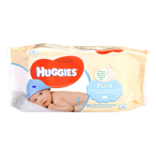 Huggies Pure tisztító törlőkendő gyermekeknek születéstől kezdődően 56 db törlőkendő