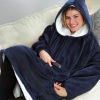 Huggle Plüss Huggle hoodie kapucnival, és elülső zsebbel