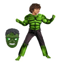 Hulk gyerek jelmez, S méret, zöld, 95-110 cm, maszk jelmez