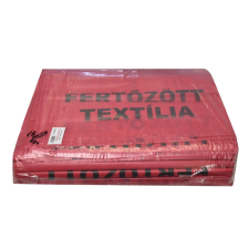  Hulladékgyűjtő zsák „Fertőzött textília” 400 + 2 x 180 x 1100 mm piros tisztító- és takarítószer, higiénia