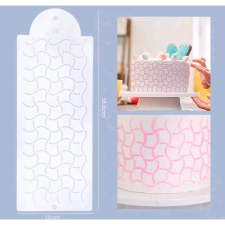  Hullámos rács mintás torta stencil sütés és főzés