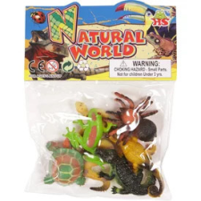 Hüllő 6 darabos készlet - 7 cm játékfigura