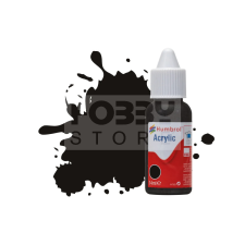 HUMBROL No 201 Black - Metallic - 14ml akrilfesték DB0201 akrilfesték