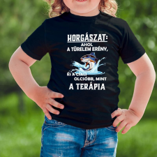 Humoros gyerek póló pecásoknak - Horgász terápia gyerek póló