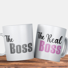  Humoros páros bögre - The real boss bögrék, csészék