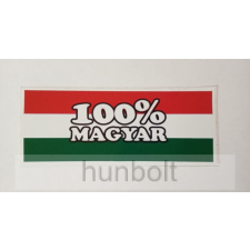 Hunbolt 100% Magyar (6,5x16 cm) autós matrica ajándéktárgy