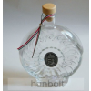 Hunbolt Boros/pálinkás 0,5 l-es üvegkulacs, lófejes ón matricával