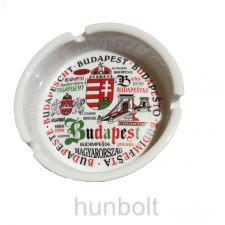 Hunbolt Budapest, címeres kerámia hamutál 10 cm átmérőjű öngyújtó