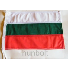 Hunbolt Hajós, színenként varrott, zsinóros bulgár zászló (20X30 cm) horgászzsinór
