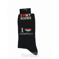 Hunbolt I LOVE Budapest boka zokni fekete 46-48 férfi zokni